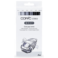 COPIC Marker ciao, 5+1 Set "Cool grey tones"
