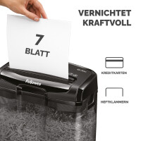 Fellowes Aktenvernichter Powershred M-7M, schwarz, Partikel