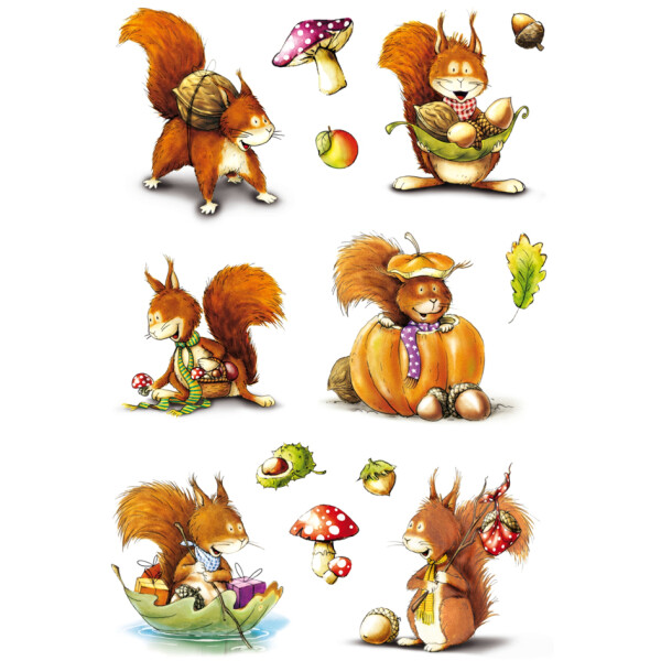 HERMA Sticker DECOR "Eichhörnchen"