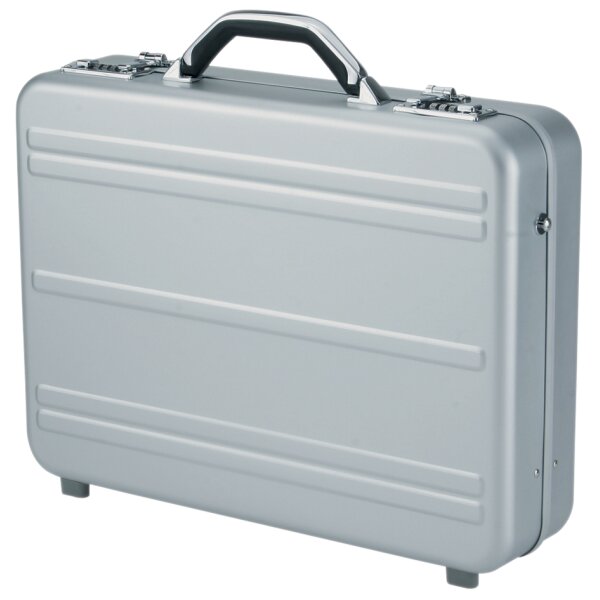 ALUMAXX Laptop-Attach&eacute;-Koffer "MERCATO", Aluminium, silber