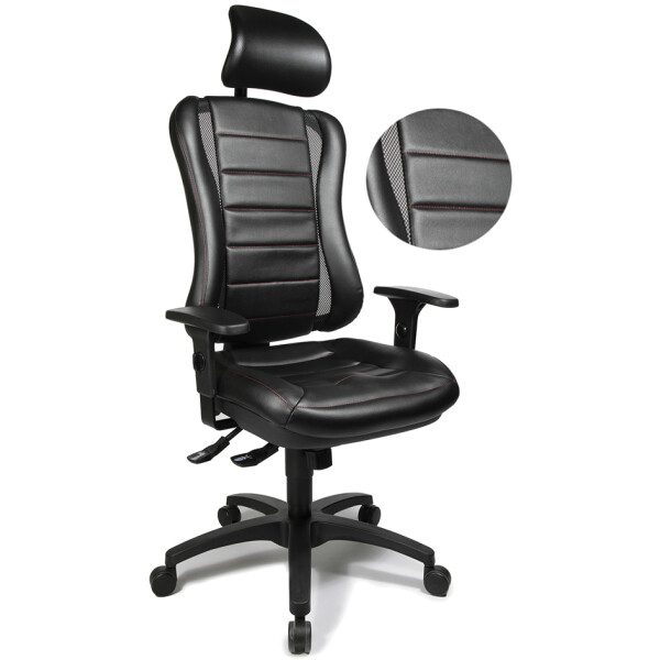 Topstar Bürodrehstuhl "Head Point RS", schwarz schwarz