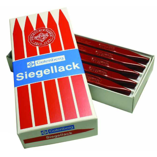 Gutenberg Siegellack Postlack, zinnoberrot