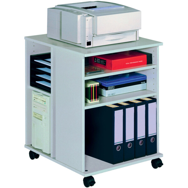 DURABLE Bürowagen "74 59" offen, 6 Böden, grau