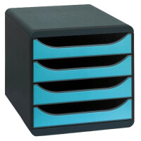 EXACOMPTA Schubladenbox BIG-BOX, 4 Schübe, mandarine