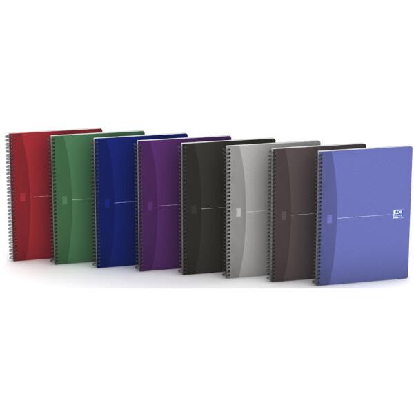 Oxford Office Spiralbuch, DIN A4, kariert, 50 Blatt, Karton