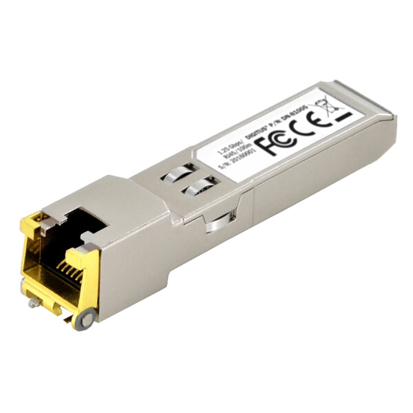 DIGITUS Mini Gbic Transreceiver Modul, SFP, RJ45, 100 m