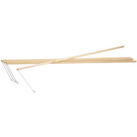 folia Laternenstab, aus Holz, Länge: 600 mm