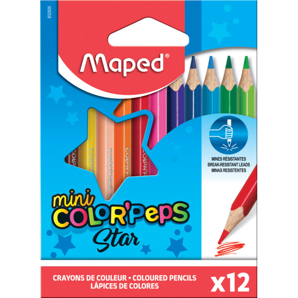 Maped Dreikant-Buntstift COLORPEPS Mini, 12er Kartonetui