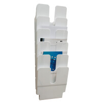 DURABLE Wand-Prospekthalter-Set "FLEXIPLUS 6", A4, 6 Fächer