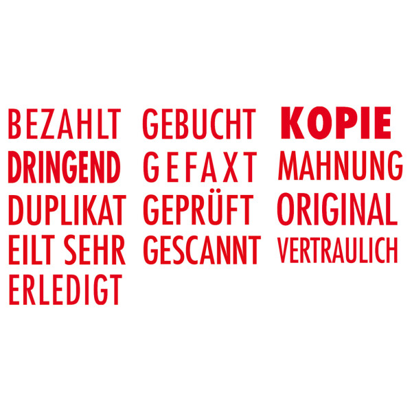 COLOP Textstempel Printer 20 L "GESCANNT", mit Textplatte