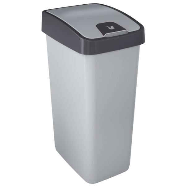 keeeper Abfalleimer "magne", 45 Liter, silber anthrazit
