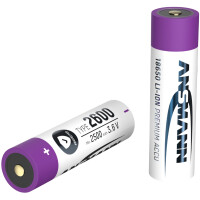 ANSMANN Li-Ion Akku 18650, 3.6 V, 2600 mAh