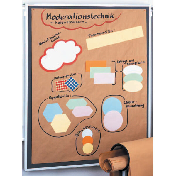 FRANKEN Moderationspapier, 80 g qm, braun, 100 Blatt