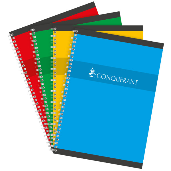 CONQUERANT SEPT Spiralbuch, 170 x 220 mm, kariert, 50 Blatt