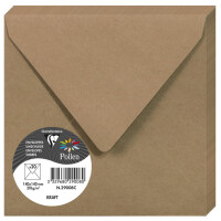 Pollen by Clairefontaine Briefumschlag Kraft, 165 x 165 mm