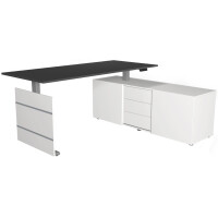 kerkmann Komplett-Arbeitsplatz Move 3 tube, ahorn