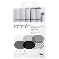 COPIC Marker sketch, 6er Set "Sketching Grays"