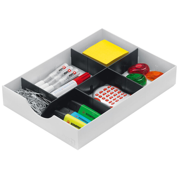 styro System-Schublade f&uuml;r Sortierstation styrodoc, wei&szlig;