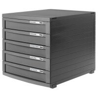 HAN Schubladenbox CONTUR, 5 Schübe, schwarz