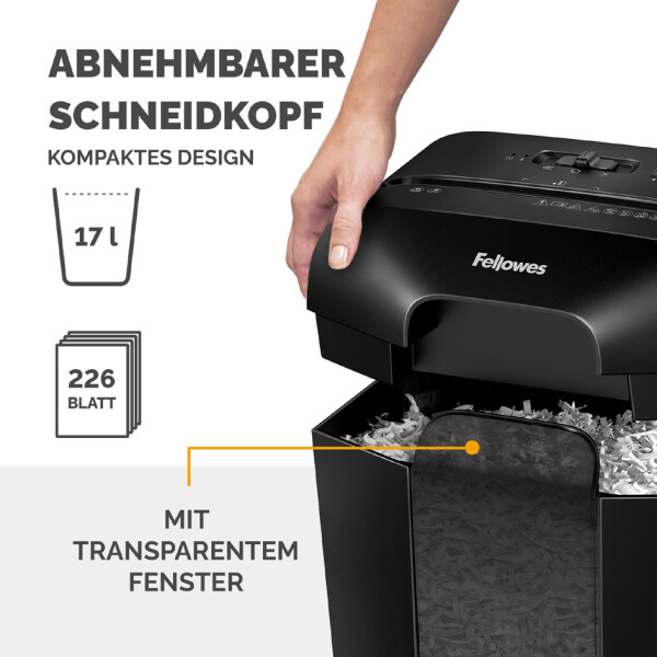 Fellowes Aktenvernichter Powershred LX45, schwarz