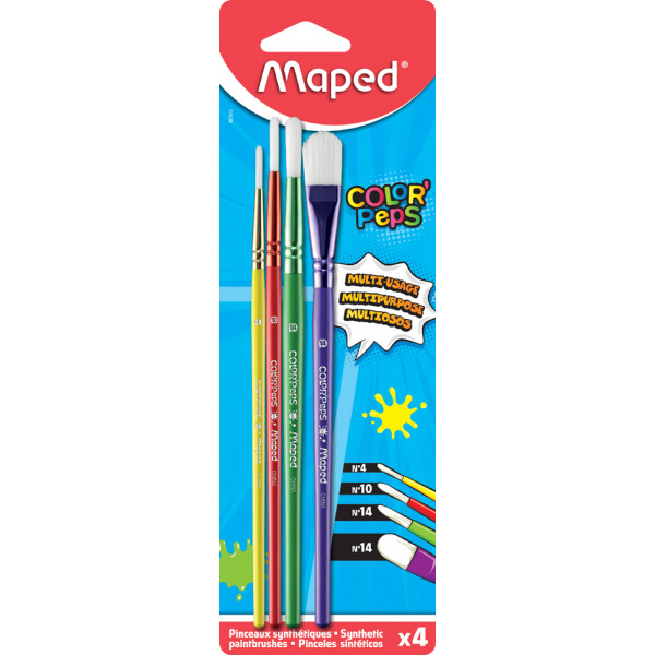 Maped Synthetikhaarpinsel-Set COLORPEPS, 4-teilig