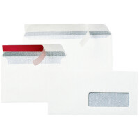 GPV Briefumschläge, DL, 110 x 220 mm, weiß, Fenster: