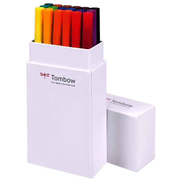 Tombow Doppelfasermaler "ABT DUAL BRUSH PEN", Primärfarben