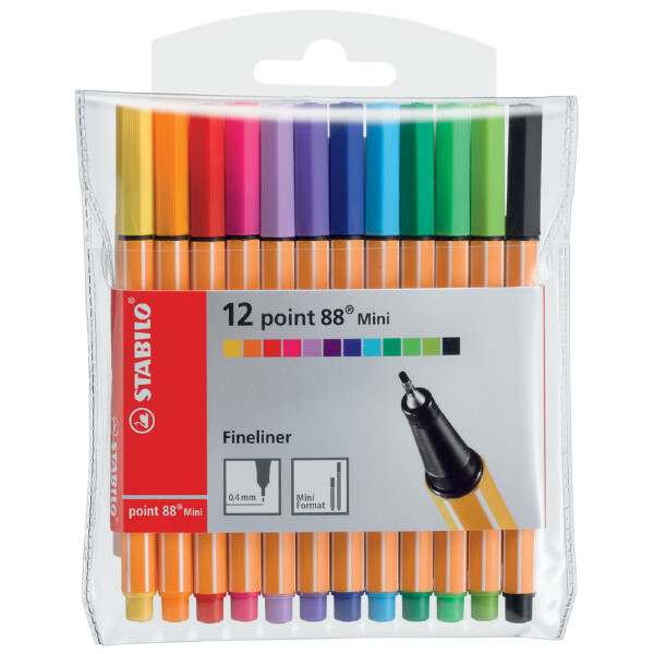 STABILO Fineliner point 88 Mini, 18er Kunststoffetui