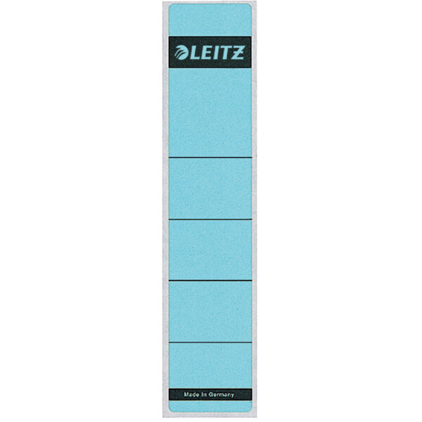 LEITZ Ordnerr&uuml;cken-Etikett, 39 x 192 mm, kurz, schmal, blau