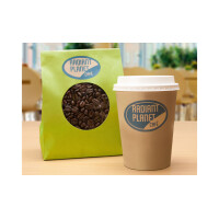 AVERY Zweckform Naturbraune Etiketten, 63,5 x 42,3 mm, oval