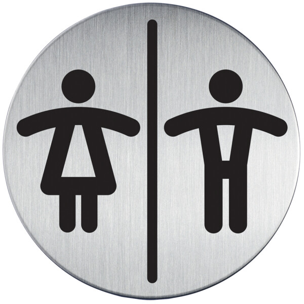 DURABLE Piktogramm "Behinderten-WC", Durchmesser: 83 mm