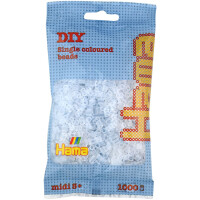 Hama Bügelperlen midi, transparent aqua, im Beutel