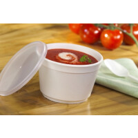 STARPAK Suppenbecher "To Go", Pappe, weiß, 470 ml