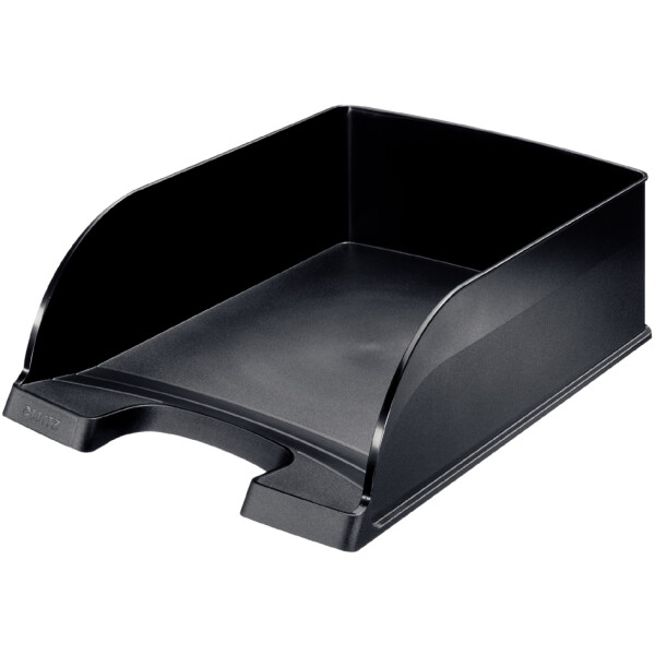 LEITZ Briefablage Plus Jumbo, DIN A4, Polystyrol, schwarz