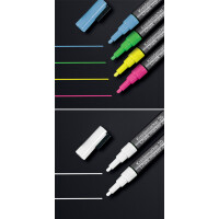 sigel Kreidemarker S, Rundspitze: 1 - 2 mm, sortiert