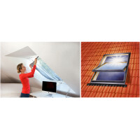 tesa Fliegengitter mit Sonnenschutz für Dachfenster