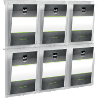 helit Wanddisplay "the placativ", 12 x DIN A4...