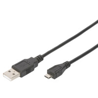 DIGITUS USB 2.0 Anschlusskabel, USB-A - Micro USB-B, 1,8 m