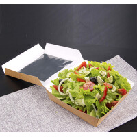 PAPSTAR Feinkostbox "pure", eckig, 1.500 ml, braun