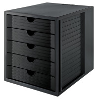 HAN Schubladenbox SYSTEMBOX KARMA, 5 Schübe, grau blau