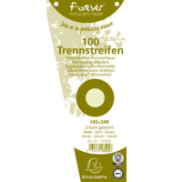 EXACOMPTA Trennstreifen, trapezförmig, Karton, gelb