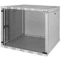 LogiLink 19" Wandverteiler, unmontiert, 9 HE, schwarz