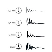 Marabu Fineliner "GRAPHIX", schwarz, 4er...