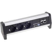 BACHMANN Steckdosenleiste "DESK 1", 4-fach, 2 x...