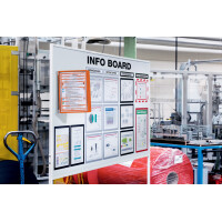 DURABLE Sichttafelsystem VARIO MAGNET wall 5, Set, schwarz