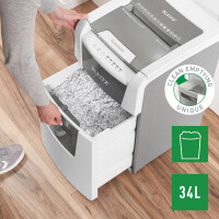 LEITZ Aktenvernichter IQ AutoFeed OfficePro 100 P4, weiß