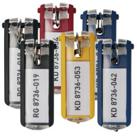 DURABLE Schlüsselanhänger KEY CLIP, gelb