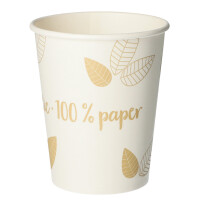 PAPSTAR Papp-Trinkbecher "pure" ZERO, 0,3 l, beige grün