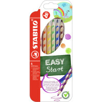 STABILO Dreikant-Buntstifte EASYcolors R, 6er Kartonetui