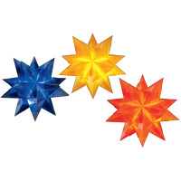 folia Faltblätter Bascetta-Stern, violett-transparent